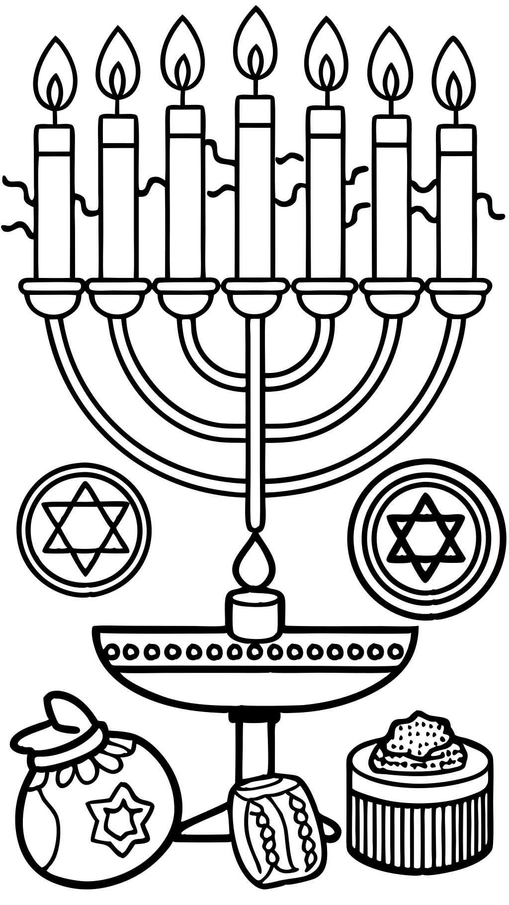 chanukah coloring pages